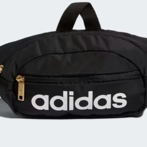 NWT Adidas Core Waist pack Black/white Gold/Metalic